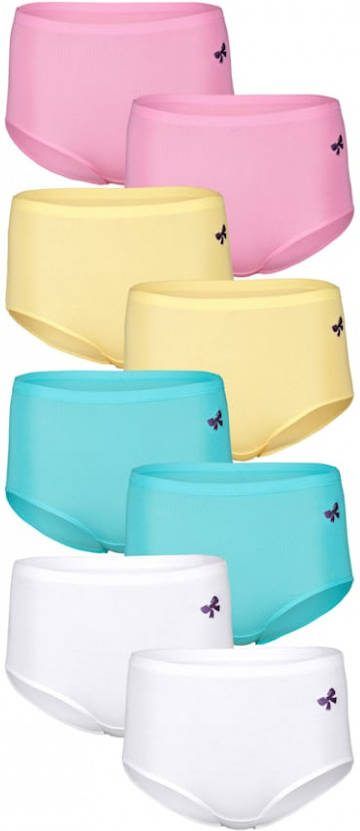harmony Tailleslip met extra hoge band 2x roze/2x geel/2x turquoise/2x wit