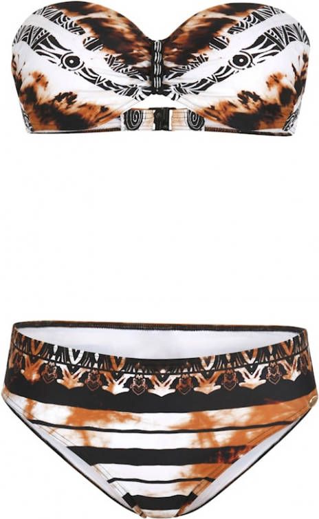SUNFLAIR Bikini met mooi animaldessin in flatterende kleuren Bruin