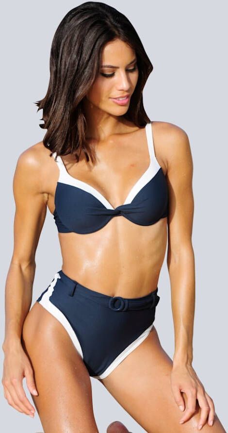 SUNFLAIR Bikini met witte biesjes Blauw