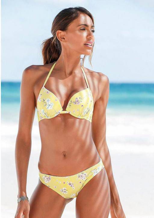 Sunseeker Bikinibroekje Ditsy in strak brasil model en met gehaakt randje