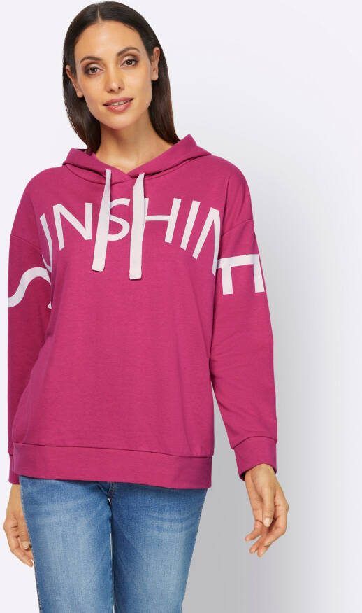 Sweatshirt in fuchsia van heine