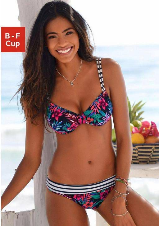 Venice Beach Bikinitop met beugels Summer met dubbele bandjes