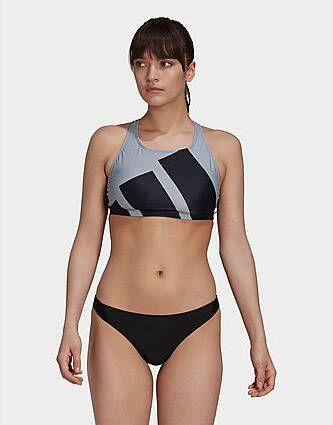 Adidas Big Logo Graphic Bikini Black/Halo Silver Dames
