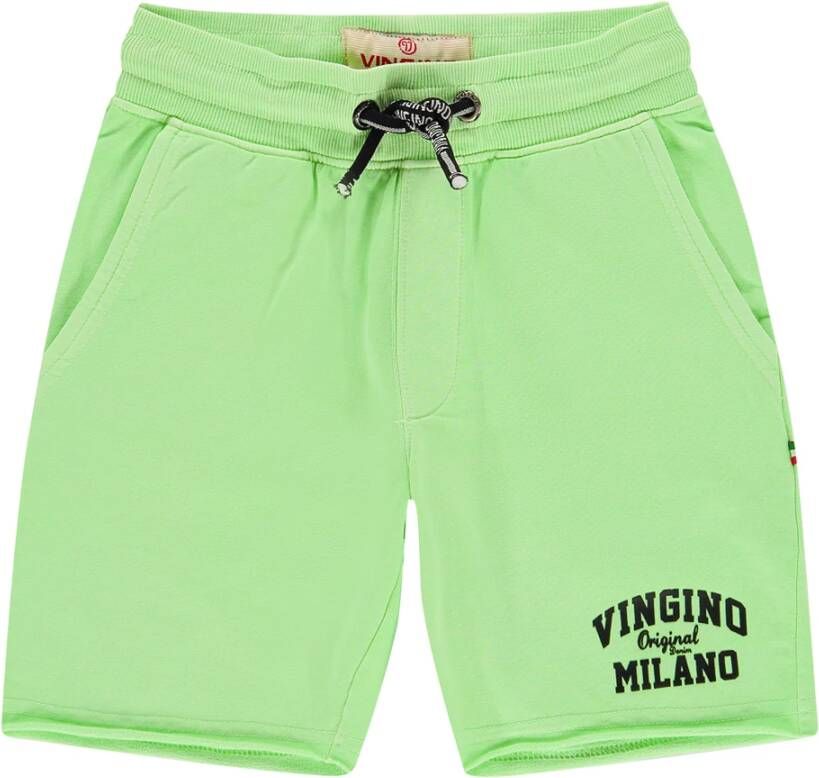 VINGINO ! Jongens Bermuda -- Groen Katoen/elasthan