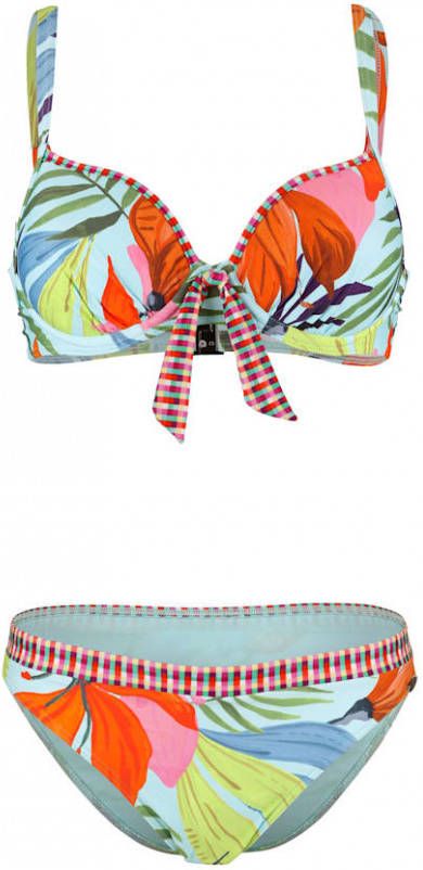 SUNFLAIR Bikini met sierstrikje Turquoise