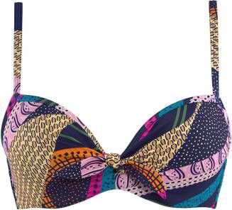 Marlies Dekkers Lotus Push Up | Wired Padded Dark Blue And Purple 70e