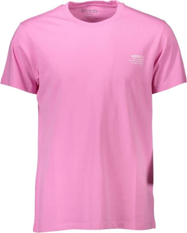 Guess Shirts Roze Heren