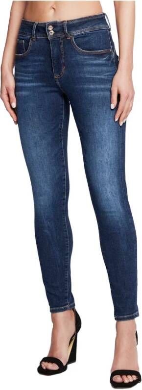 Guess Shape Up high waist skinny jeans met lichte wassing