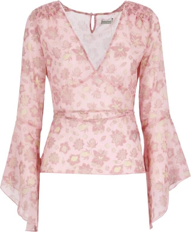 Guess Topje met lange mouwen , Roze, Dames