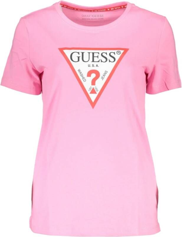 Guess T shirts Roze Dames