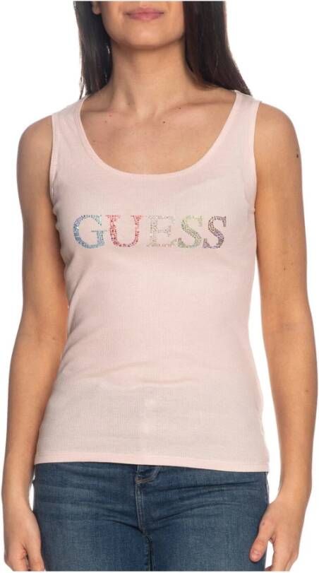 Guess Mouwloos topje , Roze, Dames
