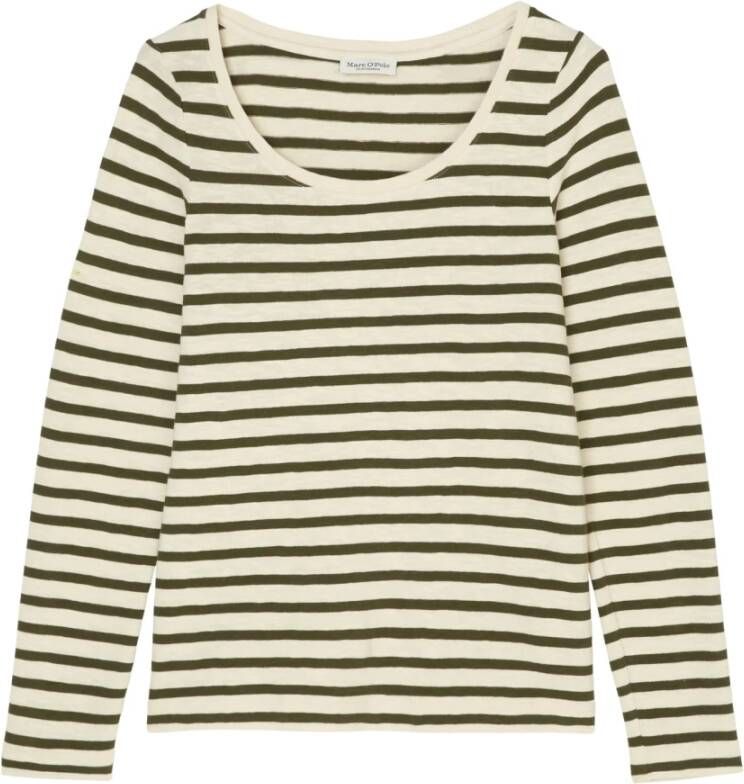 Marc O'Polo Topje met lange mouwen , Groen, Dames