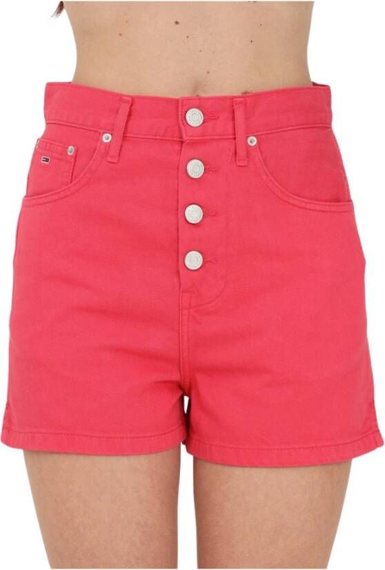 Tommy Hilfiger Korte Broeken Roze Dames