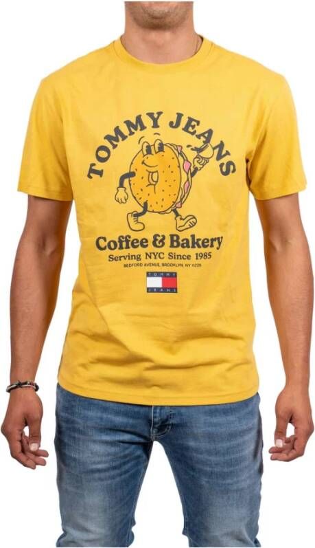 Tommy Hilfiger TJM Tommy Bagels TEE Dm0Dm14022 , Geel, Heren