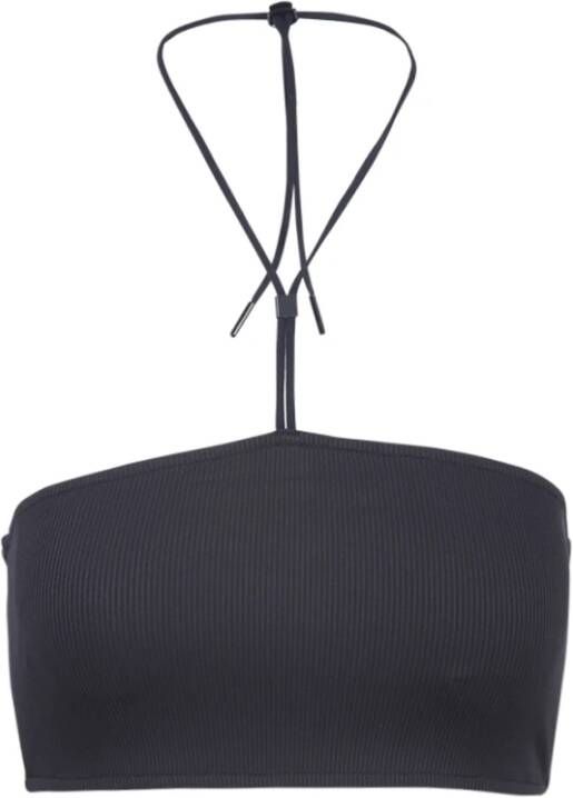 Calvin Klein Halter Bandeau Bralette TOP , Zwart, Dames