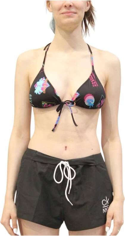 Calvin Klein Triangel bikinitop met print