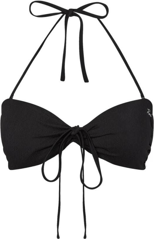 Karl Lagerfeld Swimwear Top DNA Bandeau , Zwart, Dames