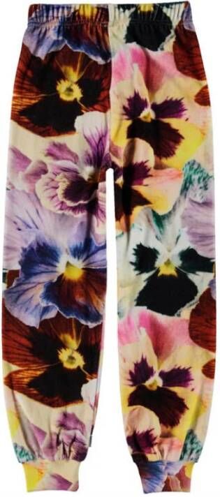 Molo Amina broek met bloemen , Geel, Dames