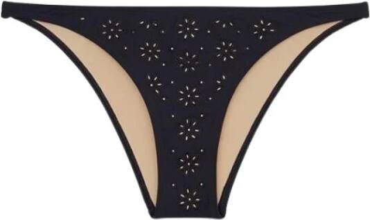 TORY BURCH Broderie Hipster Bikini Bottom , Zwart, Dames