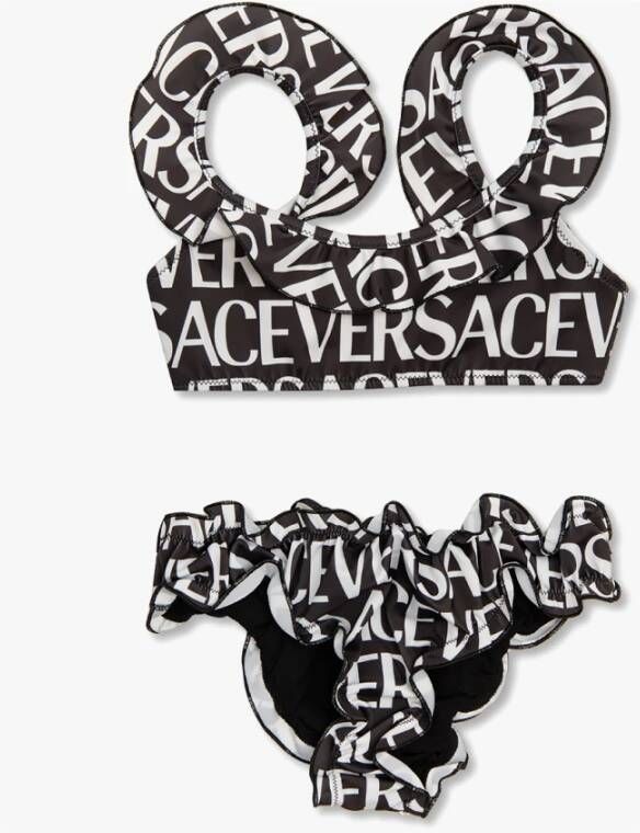 Versace Bikini met een patroon , Zwart, Dames