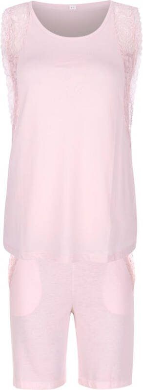 harmony Shortama met prachtig kant Roze
