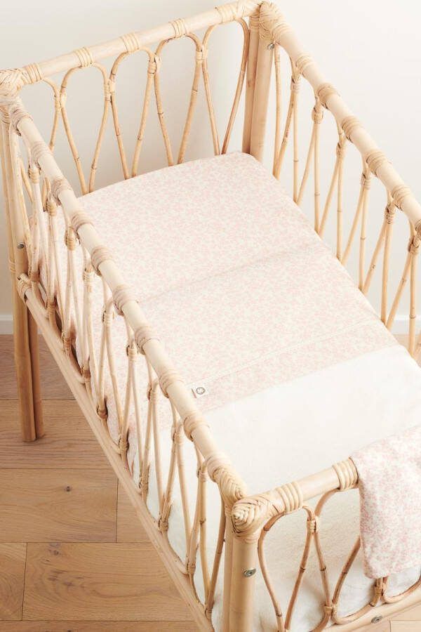 Noppies Baby Comfort Teddy Fancy Dot reversible baby wiegdeken teddy 75x100 cm Brick Dust