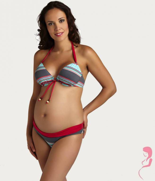 Pez D'or Opvallende Pez Do'r ZwangerschapsBikini Broekje Caribe Striped