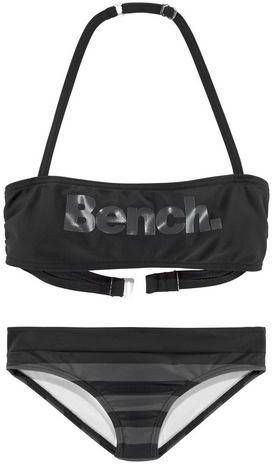 Bench. Bandeaubikini met grote logoprint