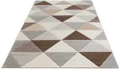 Bruno Banani Vloerkleed Berlad Met de hand gemaakt, gesneden reliëfpatroon, woonkamer