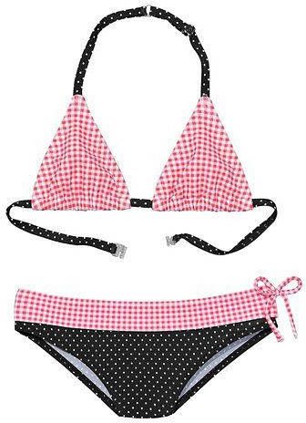 Buffalo Triangelbikini met motievenmix van ruit en stippen