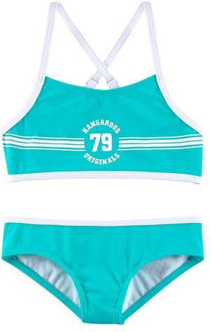 KangaROOS Bustierbikini Sporty met sportieve frontprint