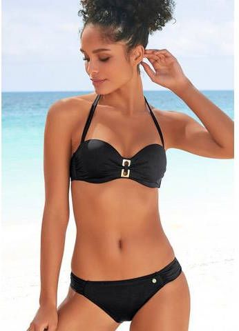 Lascana Beugelbikini in bandeaumodel met gouden detail