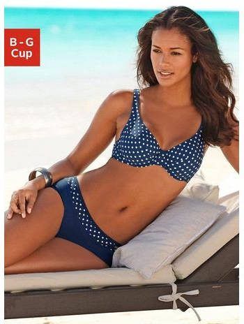 Lascana Beugelbikini met modieuze stippen