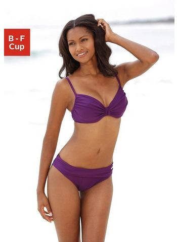 Lascana Beugelbikini met plooien bij de cups
