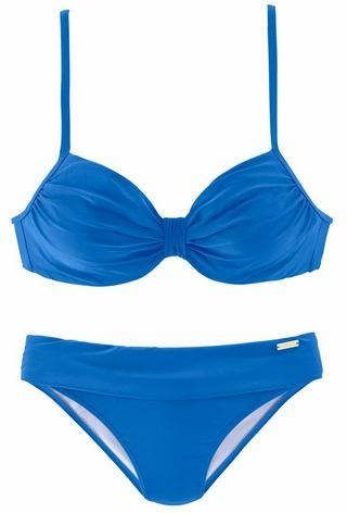 Lascana Beugelbikini met plooien bij de cups