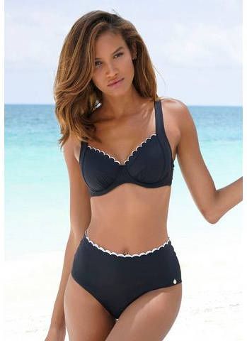 Lascana Bikinitop met beugels Camilla met contrastkleurig detail