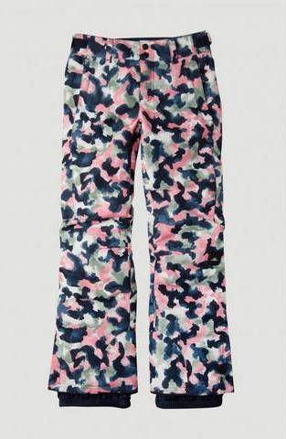 O'Neill skibroek Charm Aop blauw/roze/groen