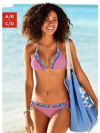s.Oliver RED LABEL Beachwear Triangel bikinitop Jill met patroonmix
