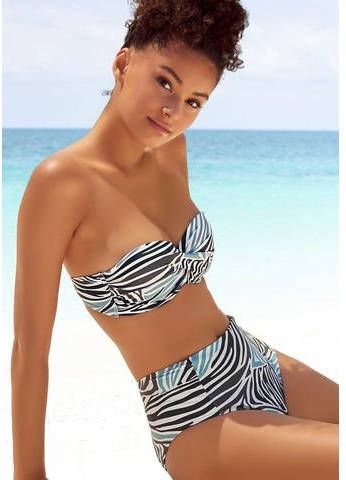 Sunseeker Beugelbikinitop in bandeaumodel AMARI in wikkel look