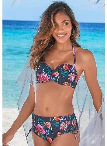 Sunseeker Beugelbikinitop in bandeaumodel Modern met bloemenprint