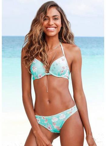 Sunseeker Bikinibroekje Ditsy in strak brasil model en met gehaakt randje