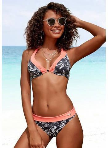 Sunseeker Bikinibroekje Mono, met contrastkleurige omslagband