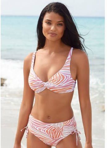 Sunseeker Bikinitop met beugels AMARI in knoop look en achter te strikken