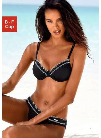 Sunseeker Bikinitop met beugels Dainty met gehaakt randje