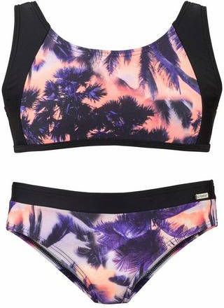 Sunseeker Bustierbikini met palm print