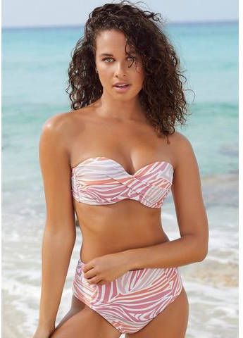 Sunseeker Highwaist bikinibroekje AMARI met zomerse animal print