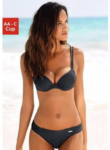 Sunseeker Push upbikinitop Fancy van elegante structuurstof