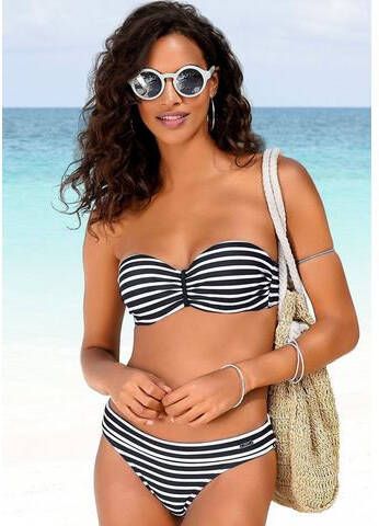 Venice Beach Bandeau bikinitop Summer met aangerimpeld midden