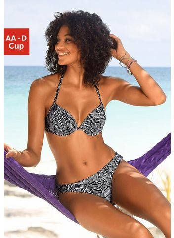 Venice Beach Push upbikinitop Sugar met abstracte animal print