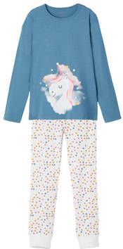name it ! Meisjes Pyjama Maat 104 Diverse Kleuren Katoen/elasthan